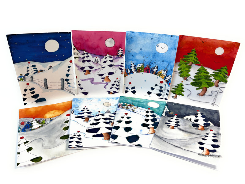 PierRo Art - Cartes de souhaits du pays des merveilles de Noël  - Coffret collection #7